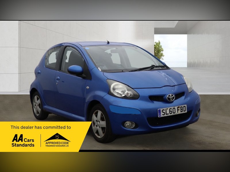 2010 TOYOTA AYGO 1.0 VVT I BLUE HATCHBACK 5DR PETROL MULTIMODE EURO 4 67 BHP... photo